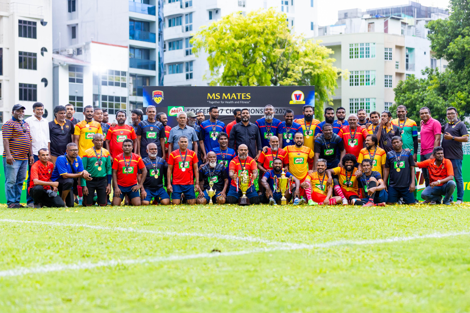 Day 3 of MILO Soccer 7 v 7 Championship 2024 was held at Henveiru Stadium in Male', Maldives on Saturday, 25th April 2024. Photos: Nausham Waheed / images.mv