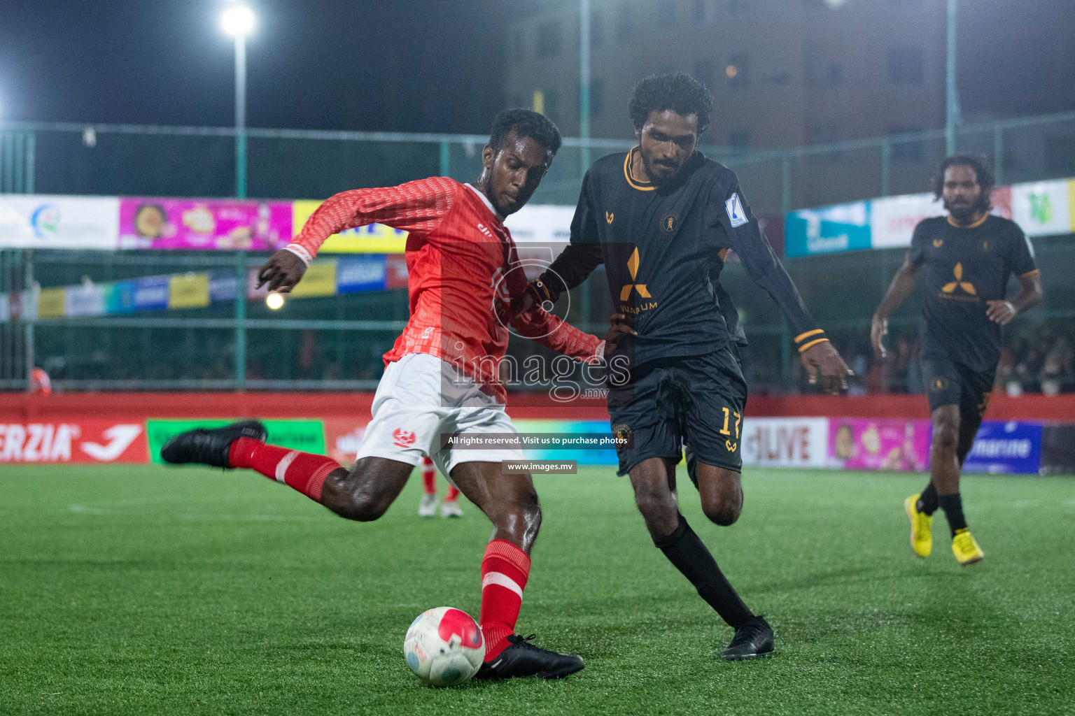 HA. Maarandhoo vs HA. Thuraakunu in Day 3 of Golden Futsal Challenge 2023 on 07 February 2023 in Hulhumale, Male, Maldives