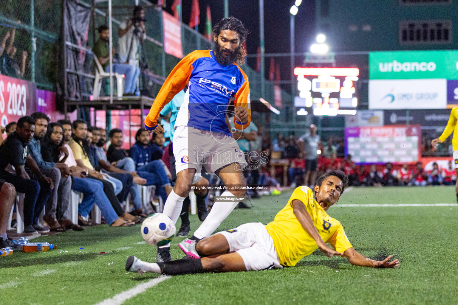 RRC vs Team FSM in Semi Final of Club Maldives Cup 2023 held in Hulhumale, Maldives, on Wednesday, 16th August 2023 Photos: Nausham Waheed / images.mv