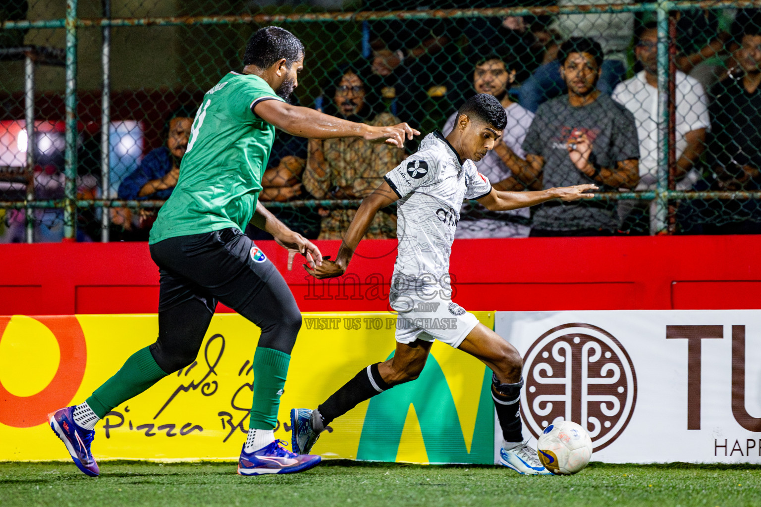 GDh Madaveli VS GDh Thinadhoo in Day 7 of Golden Futsal Challenge 2025 was held on Saturday, 11th January 2025, in Hulhumale', Maldives Photos: Nausham Waheed / images.mv