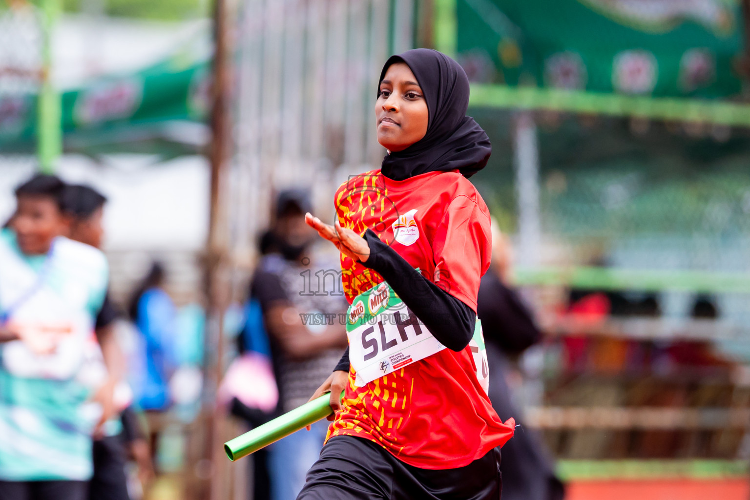 Day 6 of Inter-school Athletics Championship 2025 held in Ekuveni Synthetic Track, Male', Maldives on Sunday, 12th October 2025. Photos by: Nausham Waheed / Images.mv