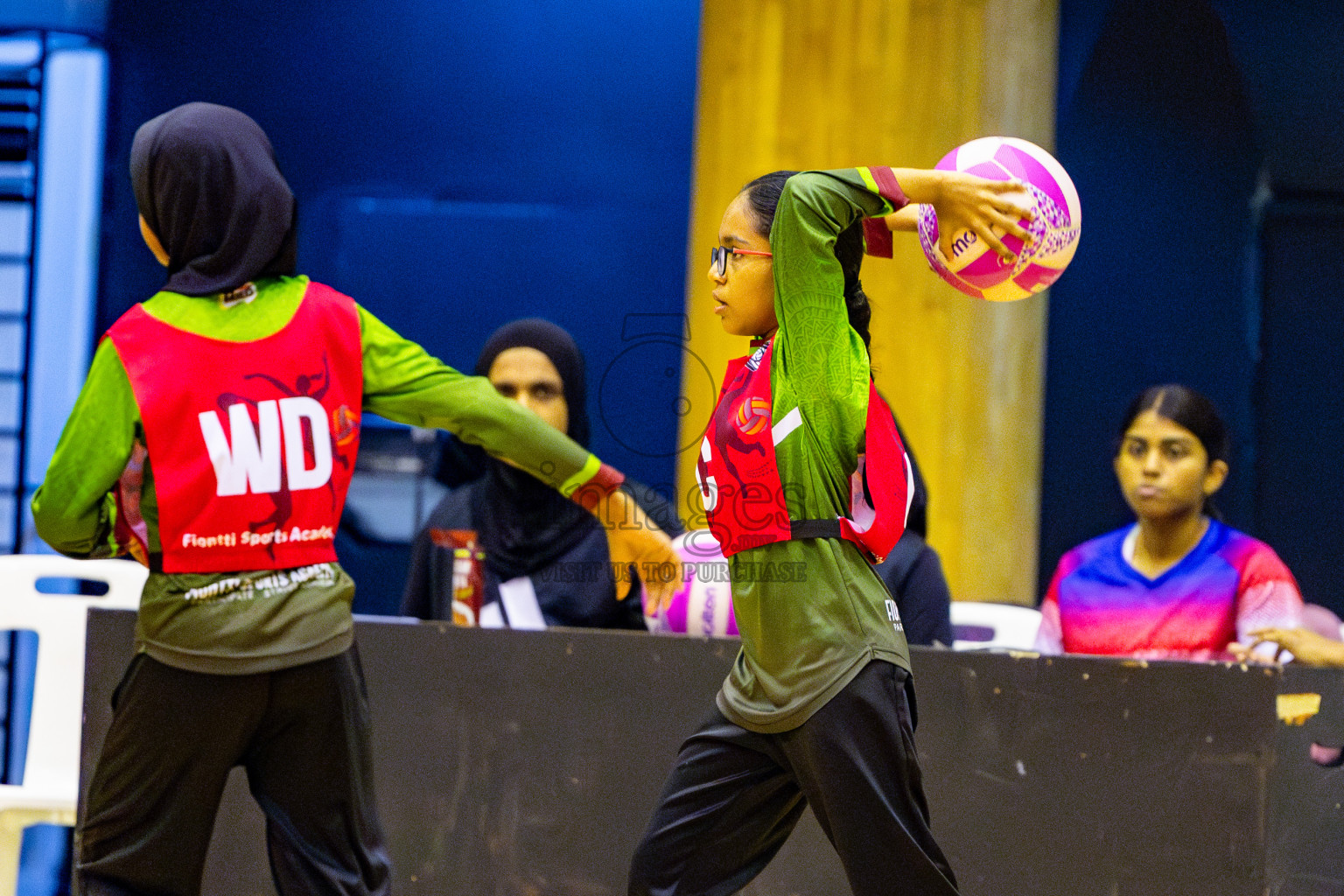 Netgen A vs N Sports Academy A in Day 3 of 3rd Netball Junior Championship, held at Social Center on Tuesday, 21st January 2025 . Photos: Nausham Waheed / images.mv