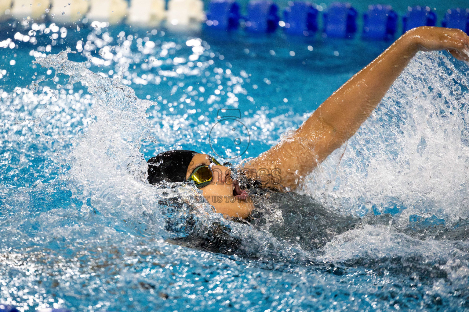 Day 6 of National Swimming Competition 2024 held in Hulhumale', Maldives on Wednesday, 18th December 2024. Photos: Mohamed Mahfooz Moosa / images.mv