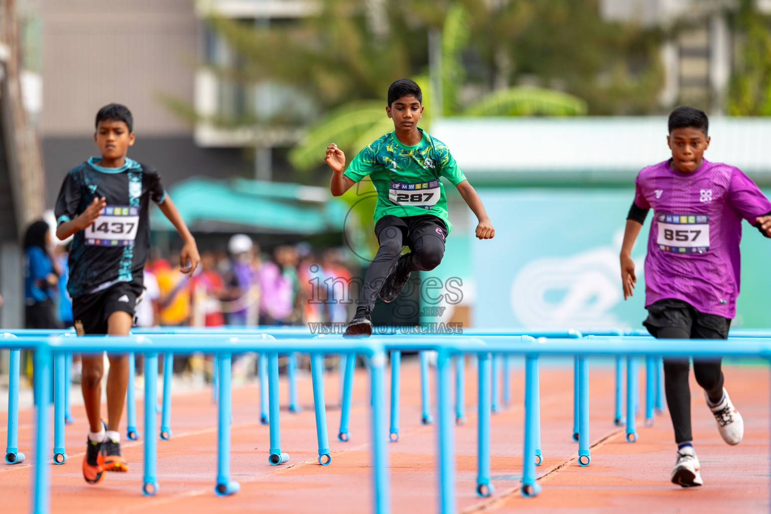 Day 2 of MWSC Interschool Athletics Championships 2024 held in Hulhumale Running Track, Hulhumale, Maldives on Sunday, 10th November 2024.
Photos by: Ismail Thoriq / Images.mv