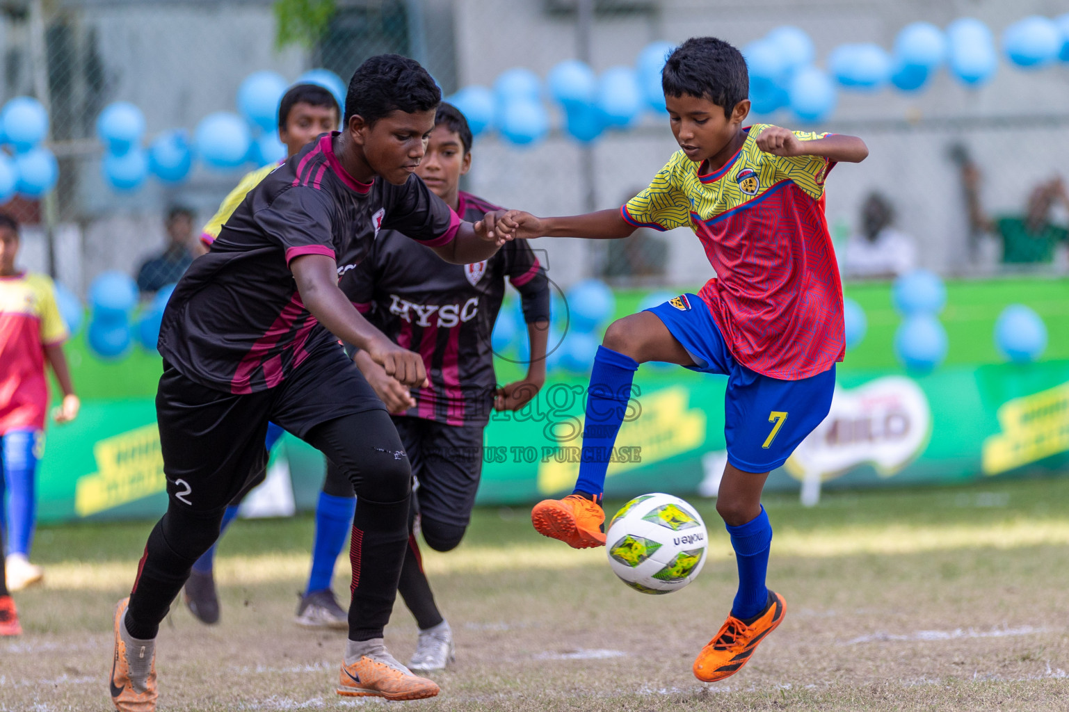 Day 3 of MILO Academy Championship 2024 - U12 was held at Henveiru Grounds in Male', Maldives on Thursday, 7th July 2024. Photos: Shuu Abdul Sattar / images.mv