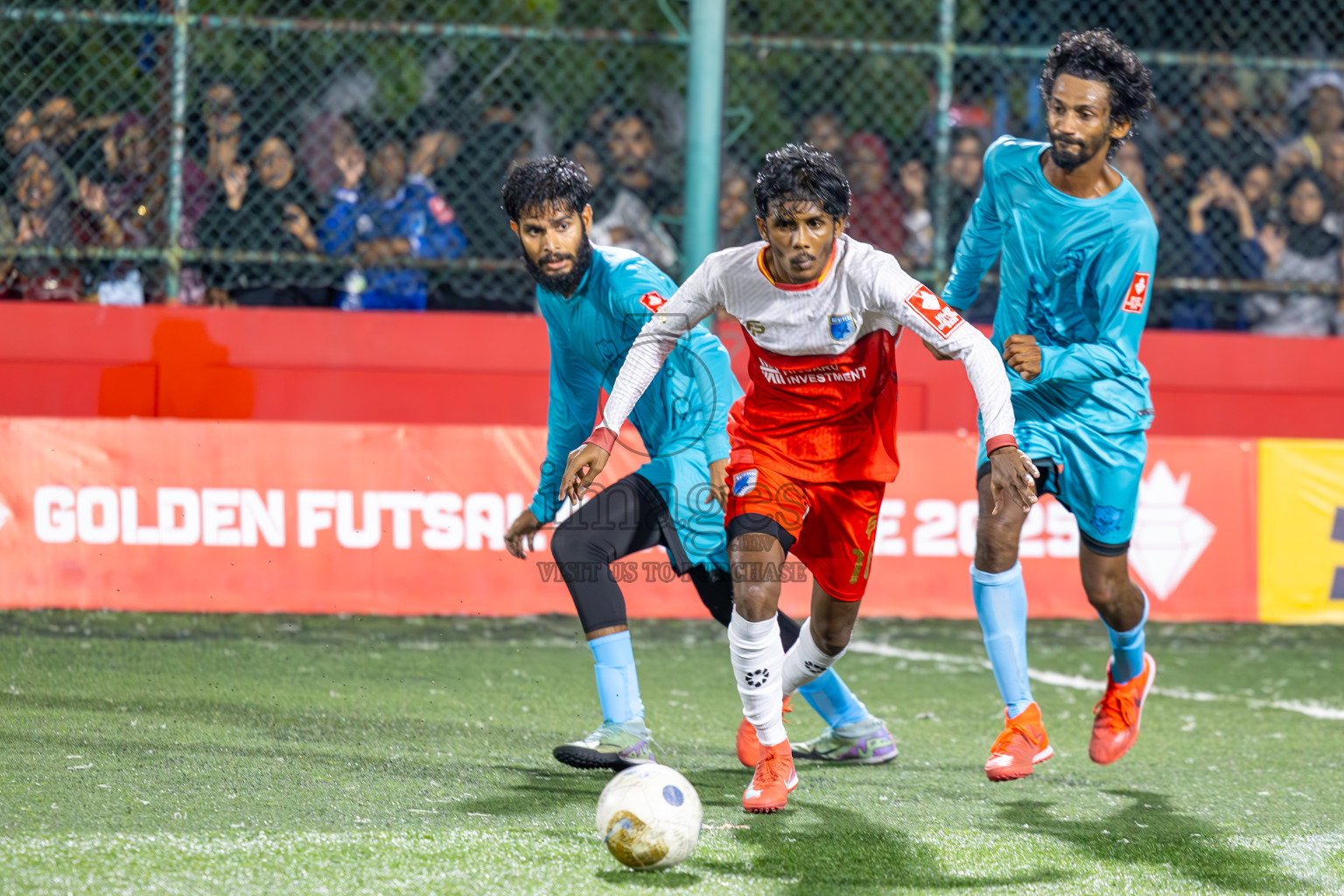 AA Mathiveri vs AA Thoddoo in Zone Round on Day 27 of Golden Futsal Challenge 2025 was held on Friday , 31st January 2025, in Hulhumale', Maldives. Photos: Ismail Thoriq / images.mv