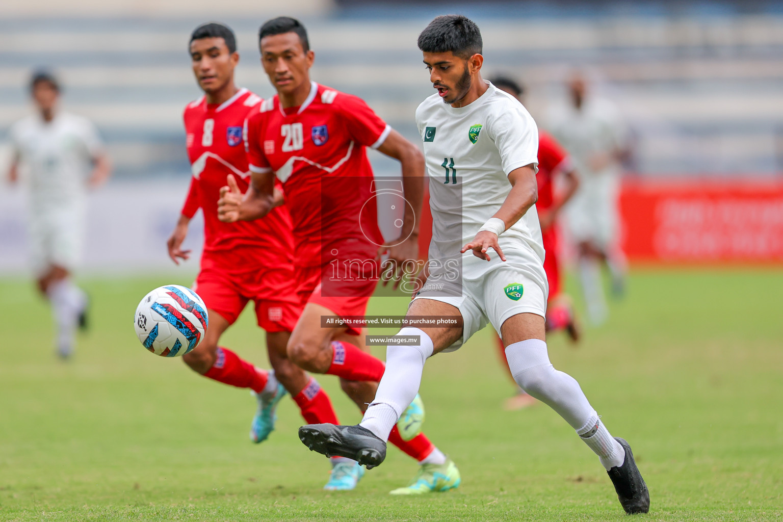 Nepal vs Pakistan in SAFF Championship 2023 held in Sree Kanteerava Stadium, Bengaluru, India, on Tuesday, 27th June 2023. Photos: Nausham Waheed, Hassan Simah / images.mv