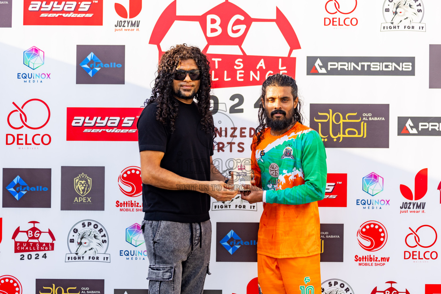 BOWS vs UNF in Day 2 of BG Futsal Challenge 2024 was held on Wednesday, 13th March 2024, in Male', Maldives Photos: Nausham Waheed / images.mv