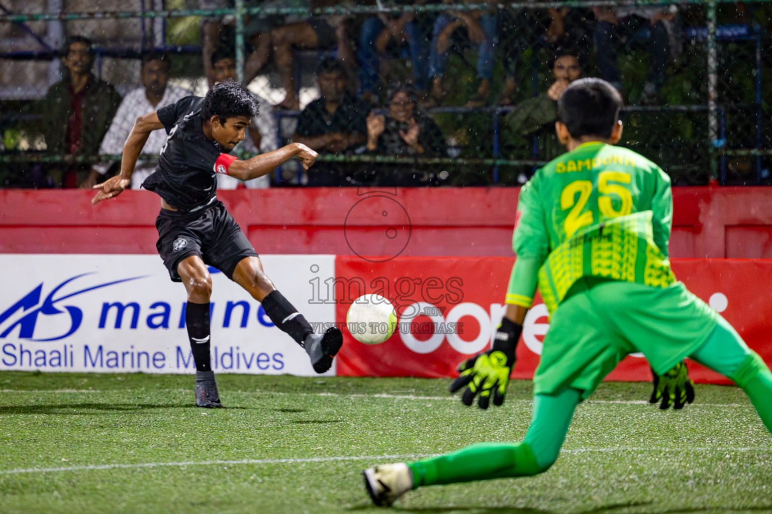 GA. Kanduhulhudhoo VS GA. Gemanafushi on Day 31 of Golden Futsal Challenge 2024, held on Friday, 16th February 2024 in Hulhumale', Maldives Photos: Hassan Simah / images.mv