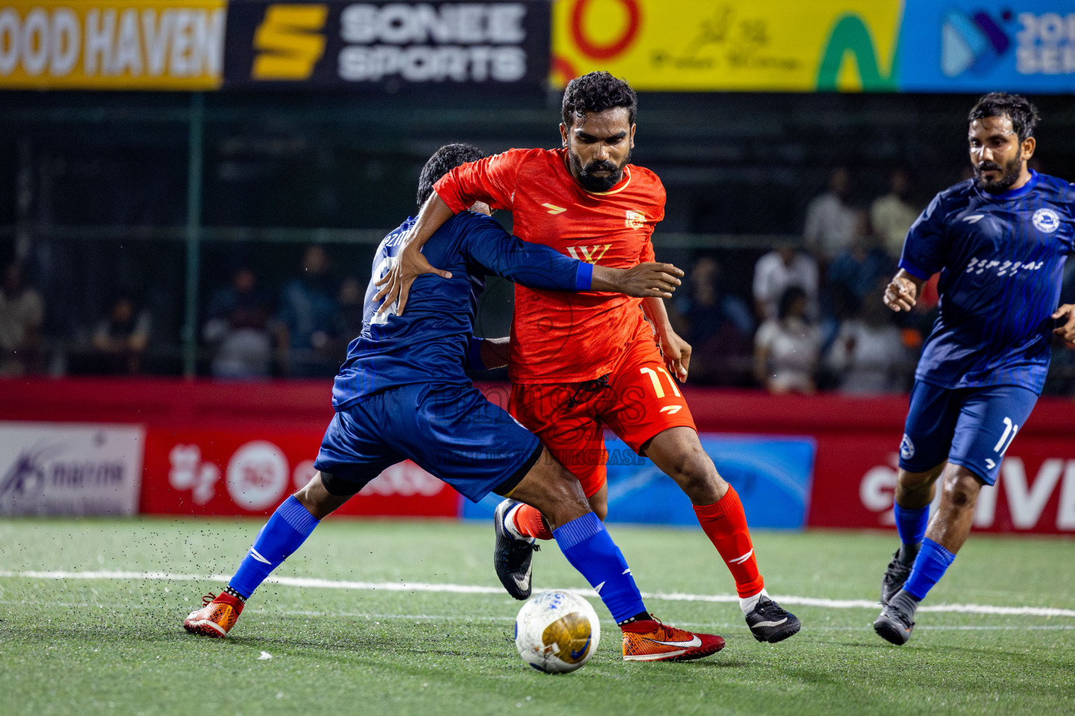 GA Villingili vs GA Dhevvadhoo in Zone round Day 28 of Golden Futsal Challenge 2025 was held on Saturday , 1st February 2025, in Hulhumale', Maldives. Photos: Nausham Waheed / images.mv