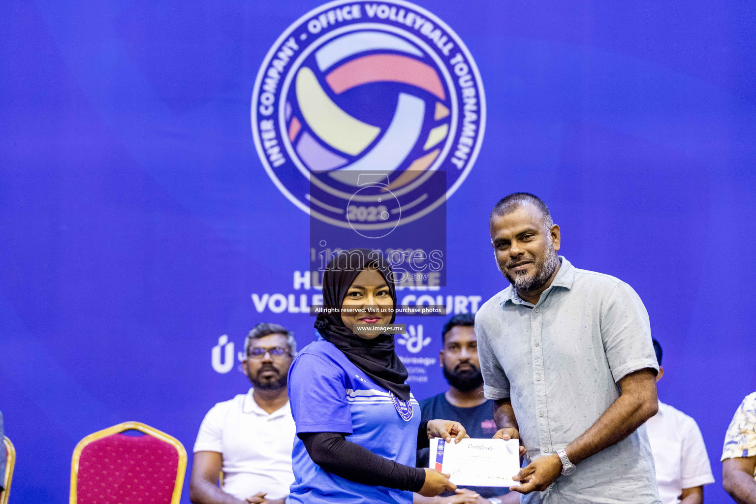 Final of Inter Company-Office Volleyball Tournament 2023 was held in Social Center, Male', Maldives on Saturday, 20th May 2023.  Photos: Ismail Thoriq / images.mv