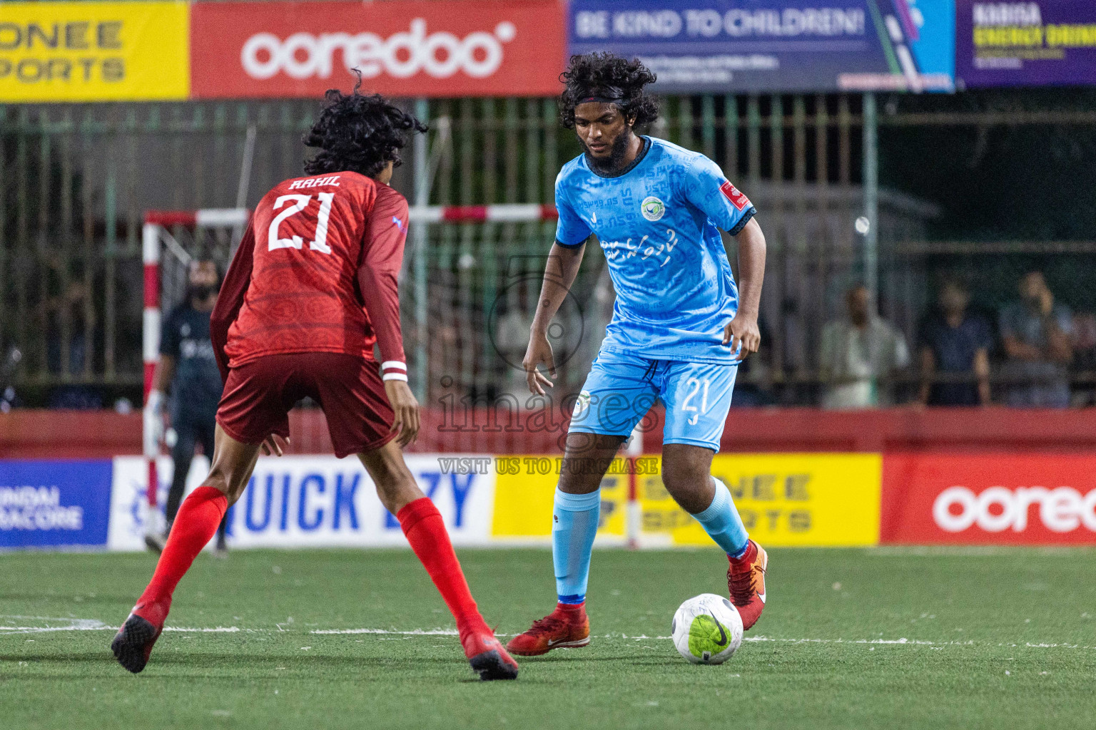 GA Vilingili vs GA Dhevvadhoo in Day 19 of Golden Futsal Challenge 2024 was held on Friday, 2nd February 2024 in Hulhumale', Maldives Photos: Nausham Waheed / images.mv