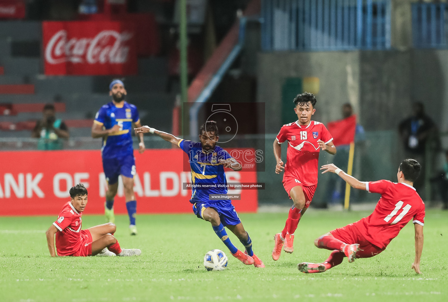 Nepal vs Sri Lanka in SAFF Championship 2021 held on 4th October 2021 in Galolhu National Stadium, Male', Maldives