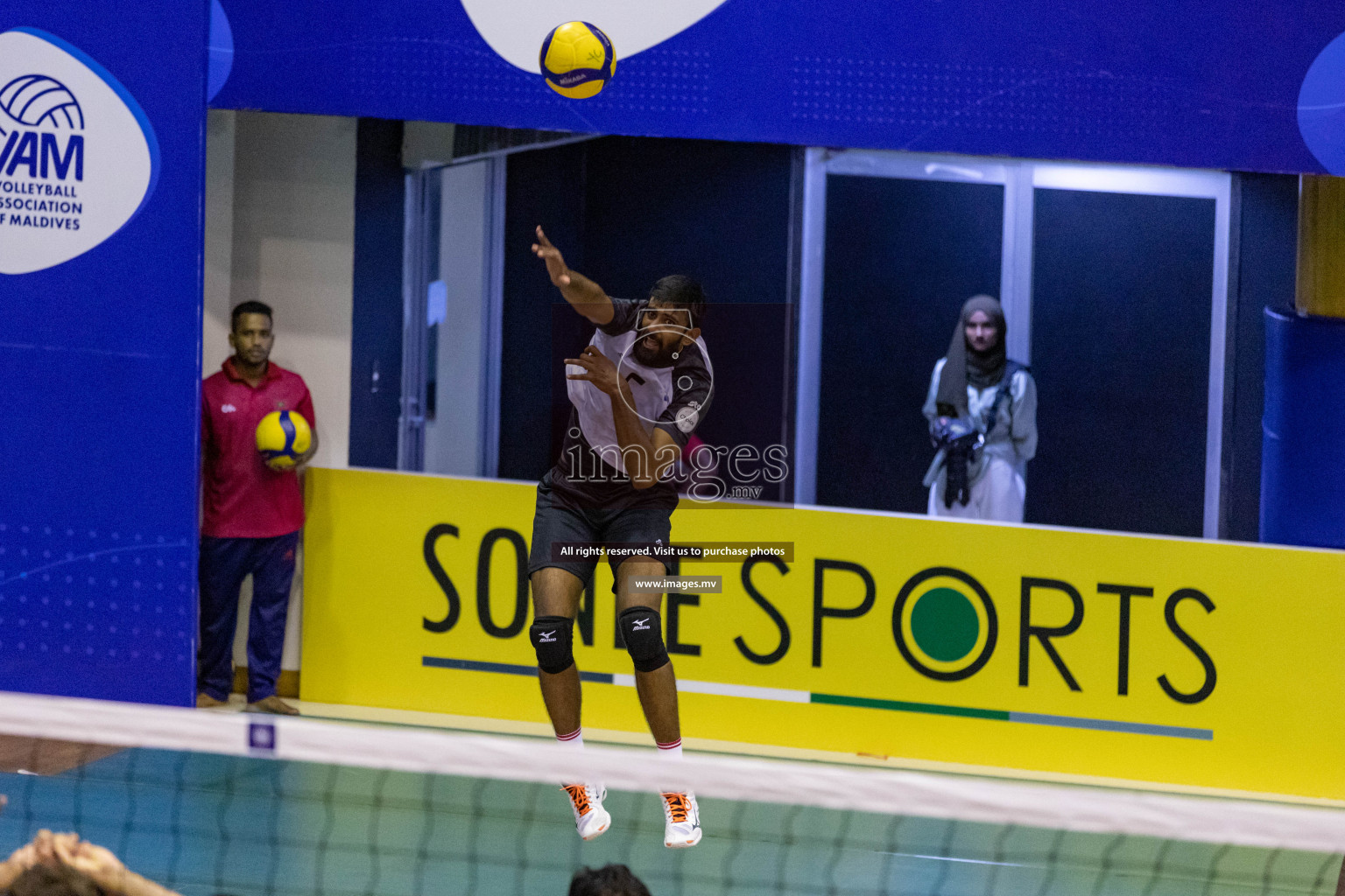 Sports Club City vs Dhivehi Sifainge Club in the Finals of National Volleyball Tournament 2022 on Thursday, 07th July 2022, held in Social Center, Male', Maldives