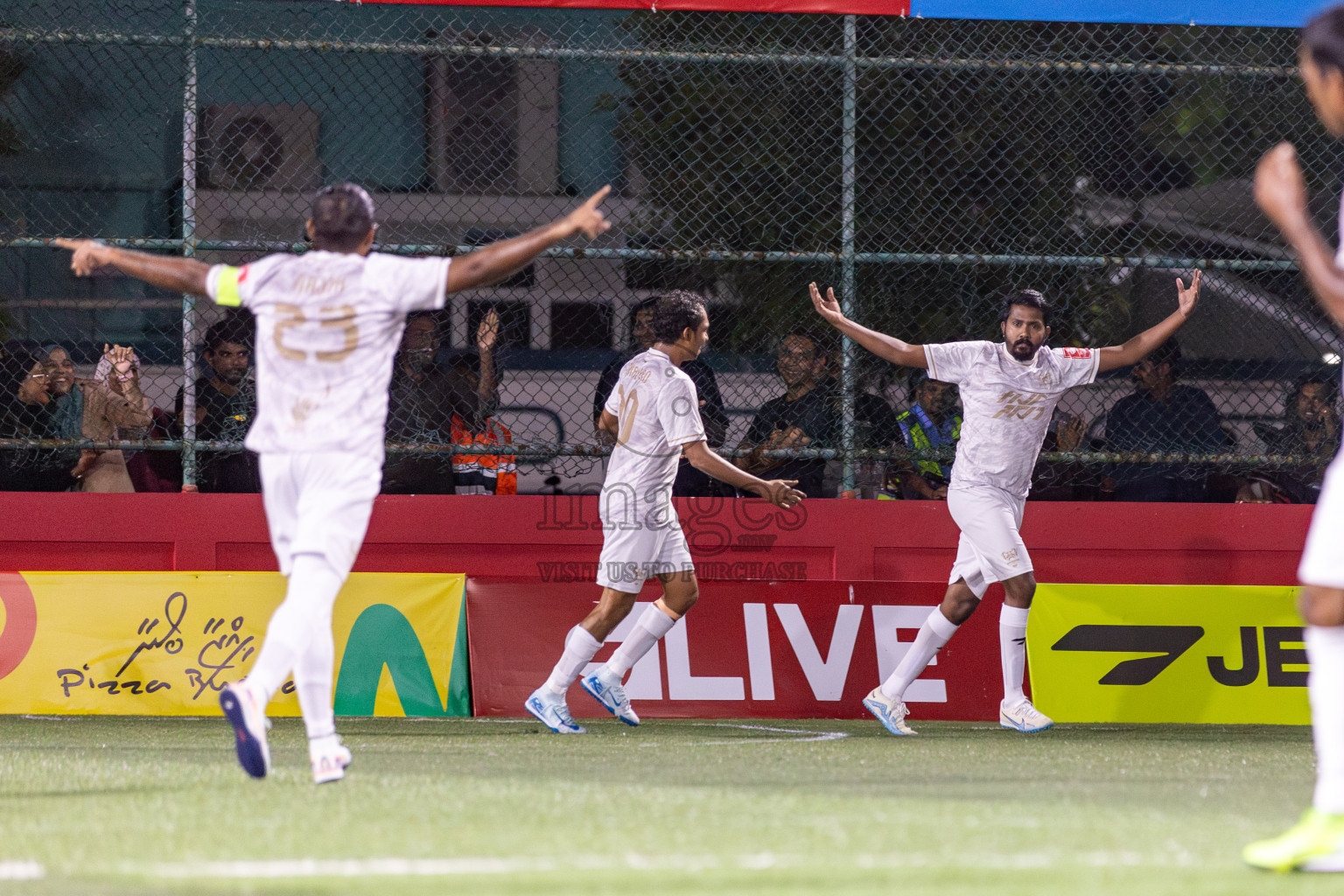 HDh Hanimaadhoo vs HDh Makunudhoo in Day 5 of Golden Futsal Challenge 2025 on Thursday, 9th January 2025, in Hulhumale', Maldives 
Photos: Hassan Simah / images.mv