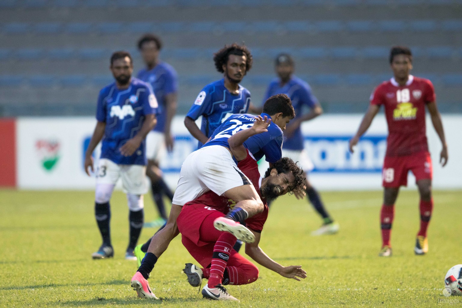 Ooredoo Dhivehi Premier League 2017, TC Sports Club vs Thinadhoo FT in Male , Maldives. Saturday, October . 14, 2017. ( Images.mv Photo : Abdulla Abeedh )