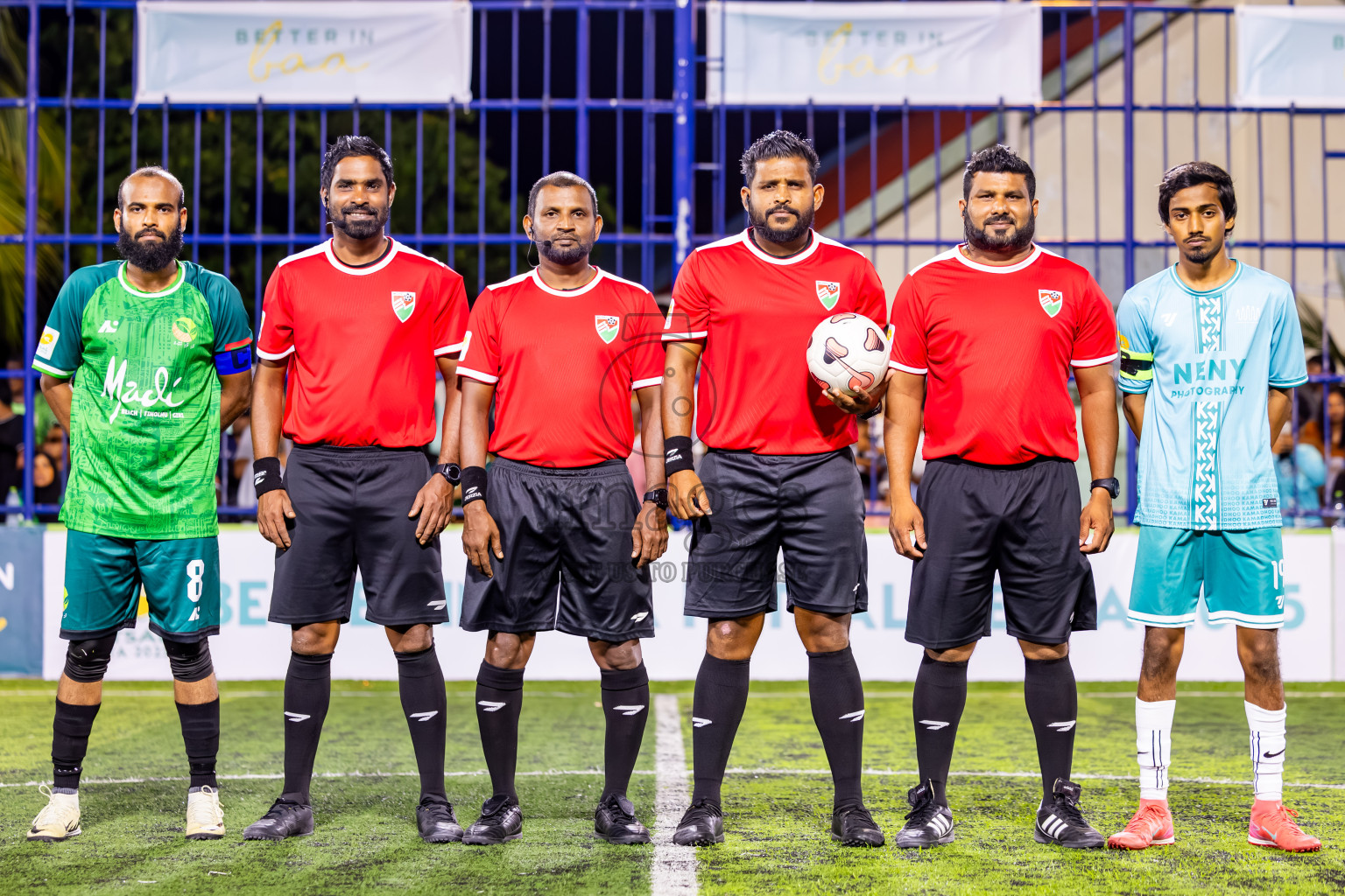Maalhos vs Kamadhoo in Day 2 of Better in Baa Futsal Fiesta 2025 Men's division held in B. Eydhafushi, Maldives on Thursday, 6th November 2025. Photos: Nausham Waheed / images.mv