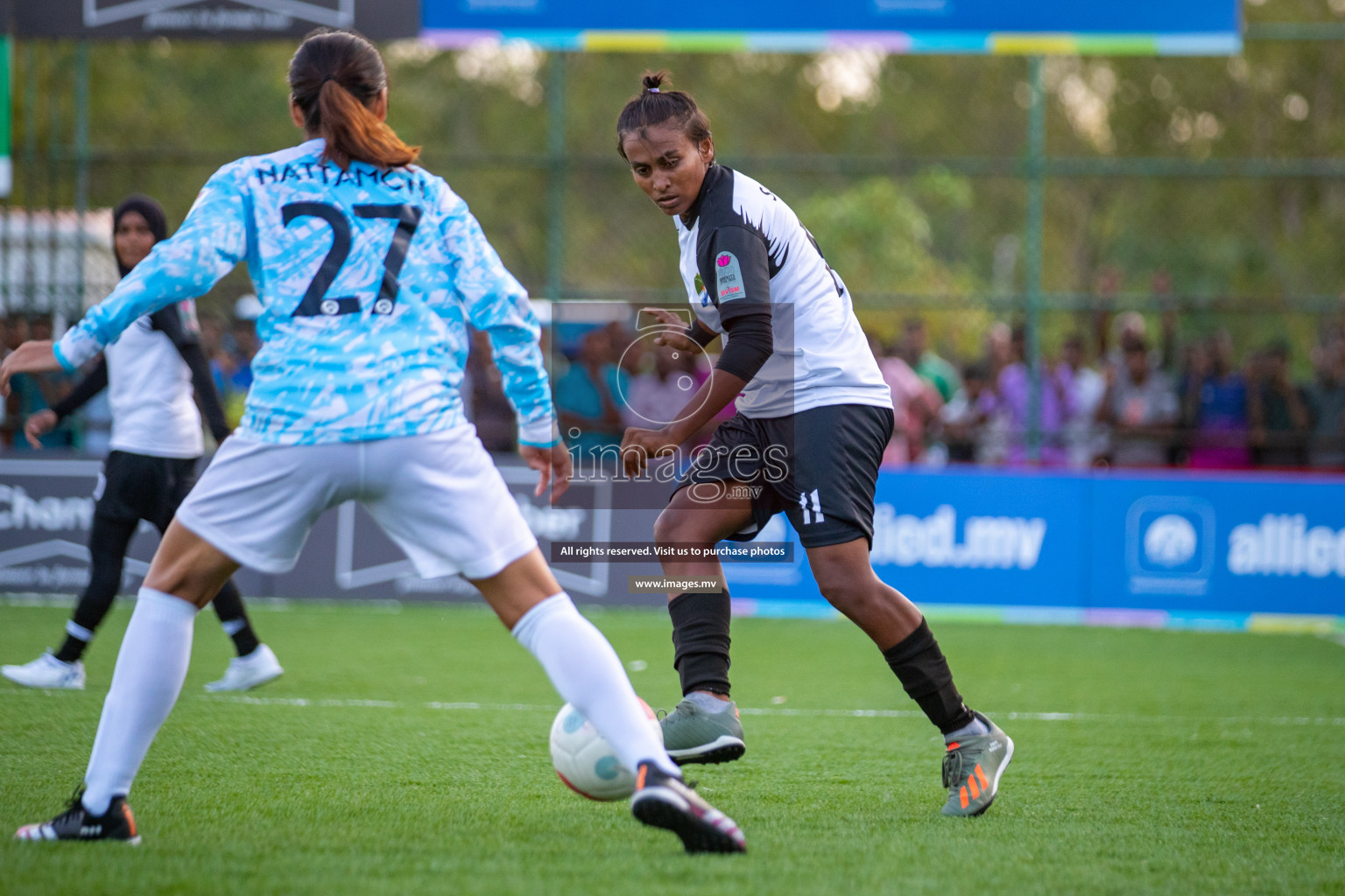 MPL vs DSC in Eighteen Thirty Women's Futsal Fiesta 2022 was held in Hulhumale', Maldives on Monday, 17th October 2022. Photos: Hassan Simah, Mohamed Mahfooz Moosa / images.mv