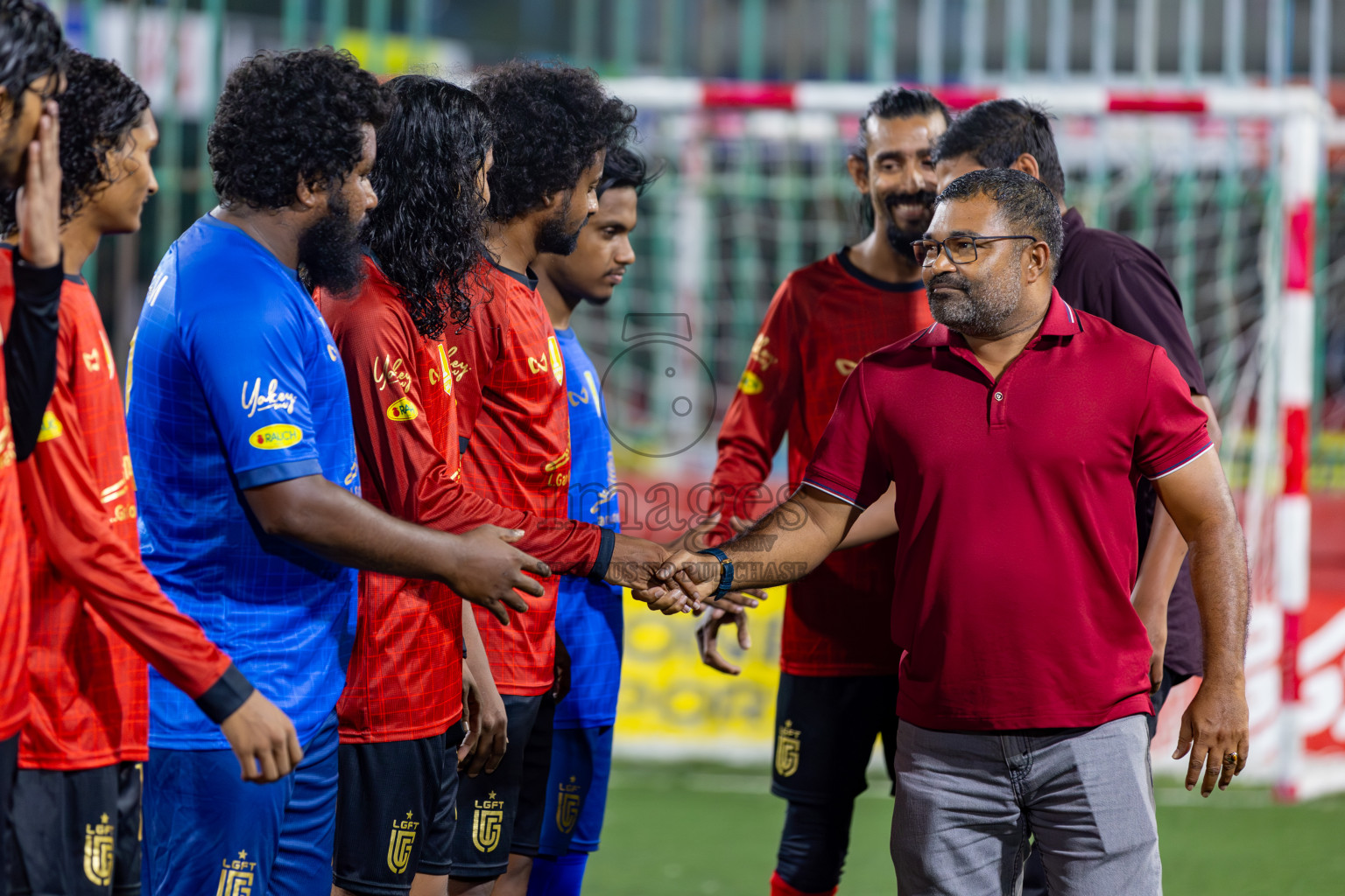 L. Isdhoo VS L. Gan on Day 33 of Golden Futsal Challenge 2024, held on Sunday, 18th February 2024, in Hulhumale', Maldives Photos: Hassan Simah / images.mv