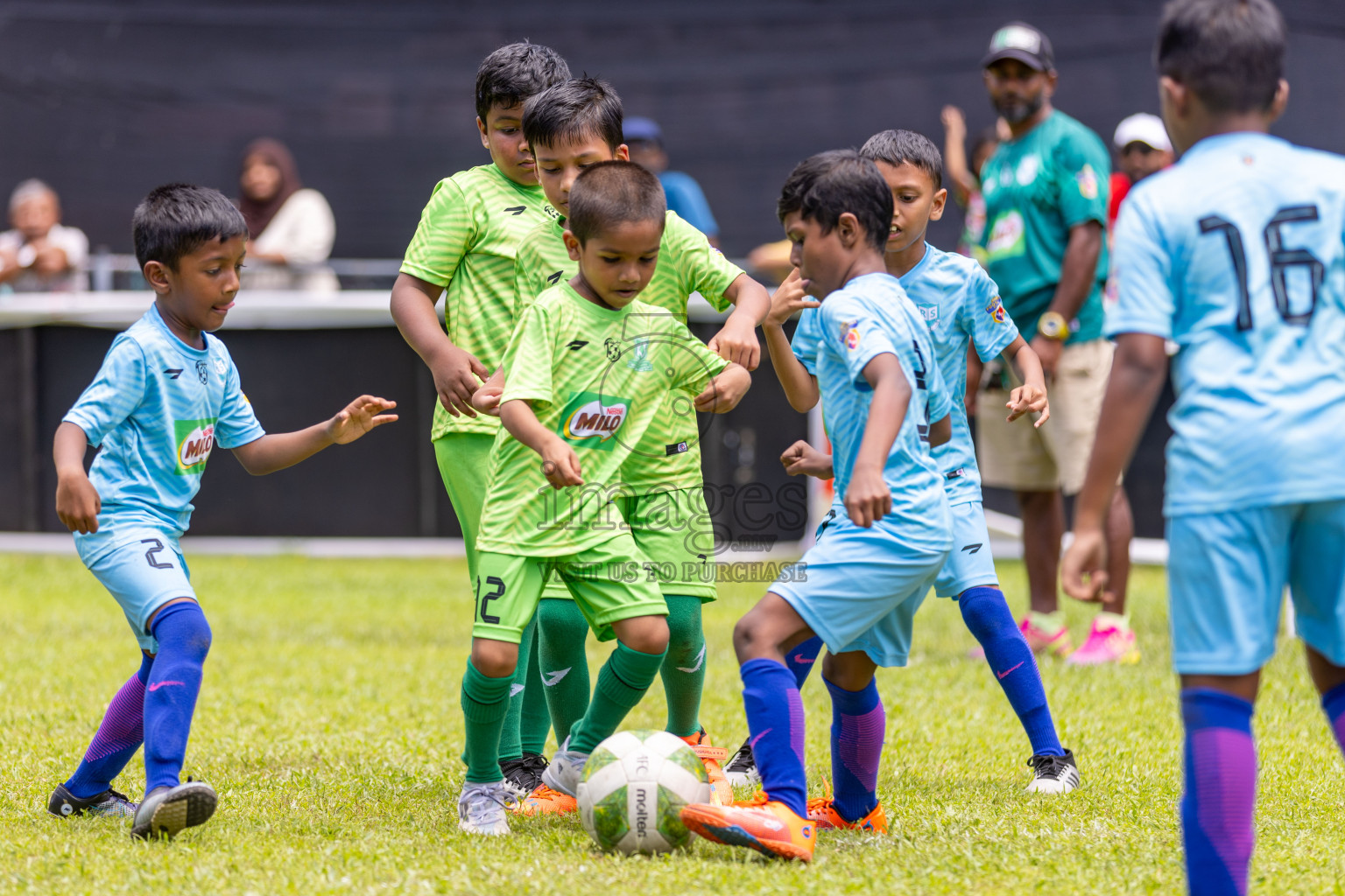 Day 2 of MILO Kids Football Fiesta was held at National Stadium in Male', Maldives on Saturday, 24th February 2024.