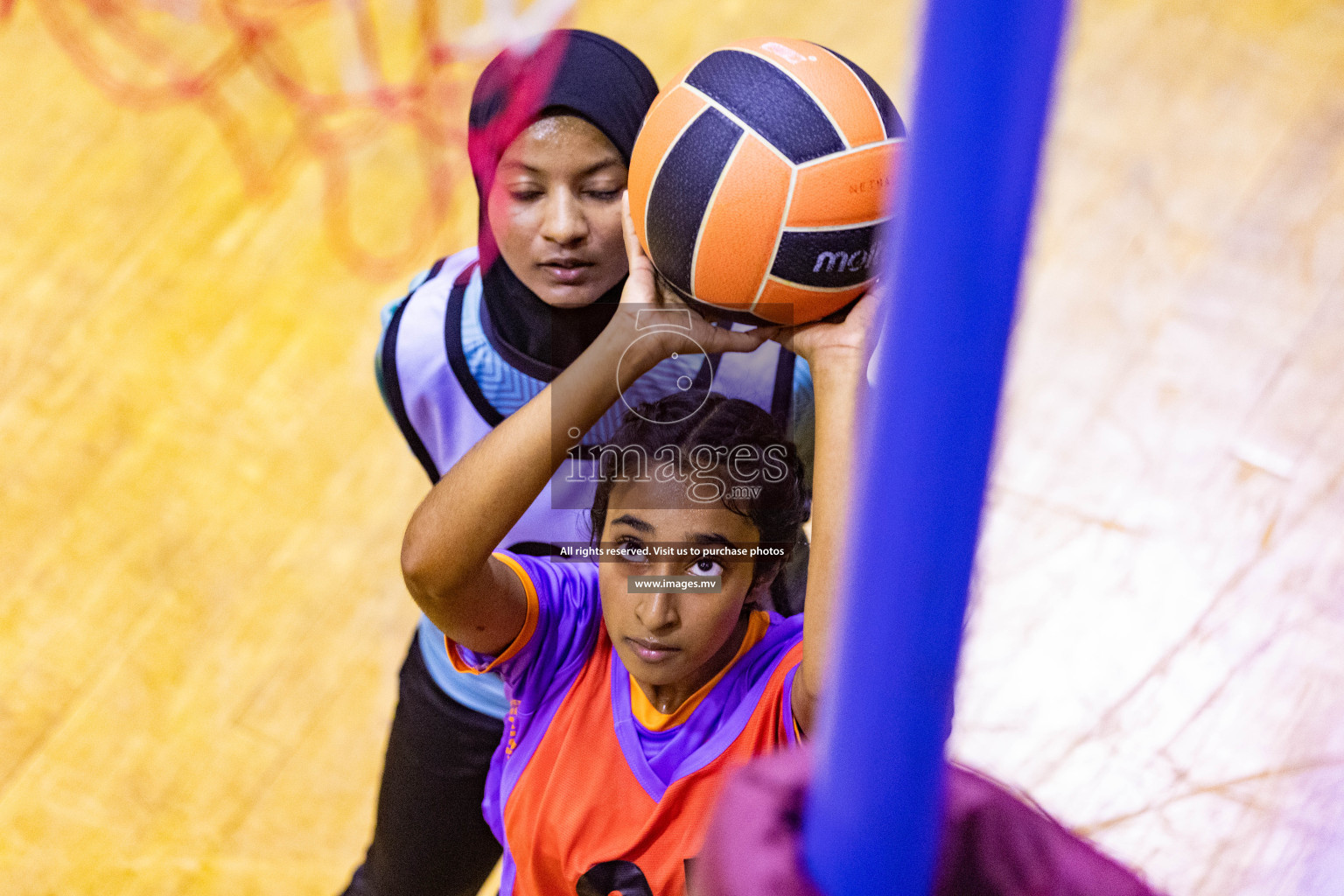 Day2 of 24th Interschool Netball Tournament 2023 was held in Social Center, Male', Maldives on 28th October 2023. Photos: Nausham Waheed / images.mv