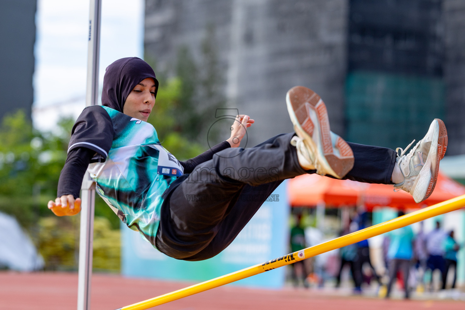 Day 2 of MWSC Interschool Athletics Championships 2024 held in Hulhumale Running Track, Hulhumale, Maldives on Sunday, 10th November 2024. 
Photos by: Hassan Simah / Images.mv