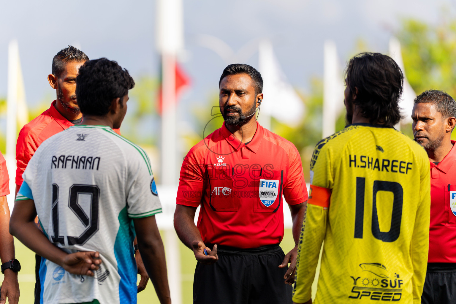 Semi Finals Match 02 Huss Songun FT VS Velaa Sports Club in Day 8 of Eydhafushi Cup 2025 held in Eydhafushi Football Stadium at B. Eydhafushi, Maldives on Saturday, 13th September 2025. Photos: Arif Rasheed / images.mv