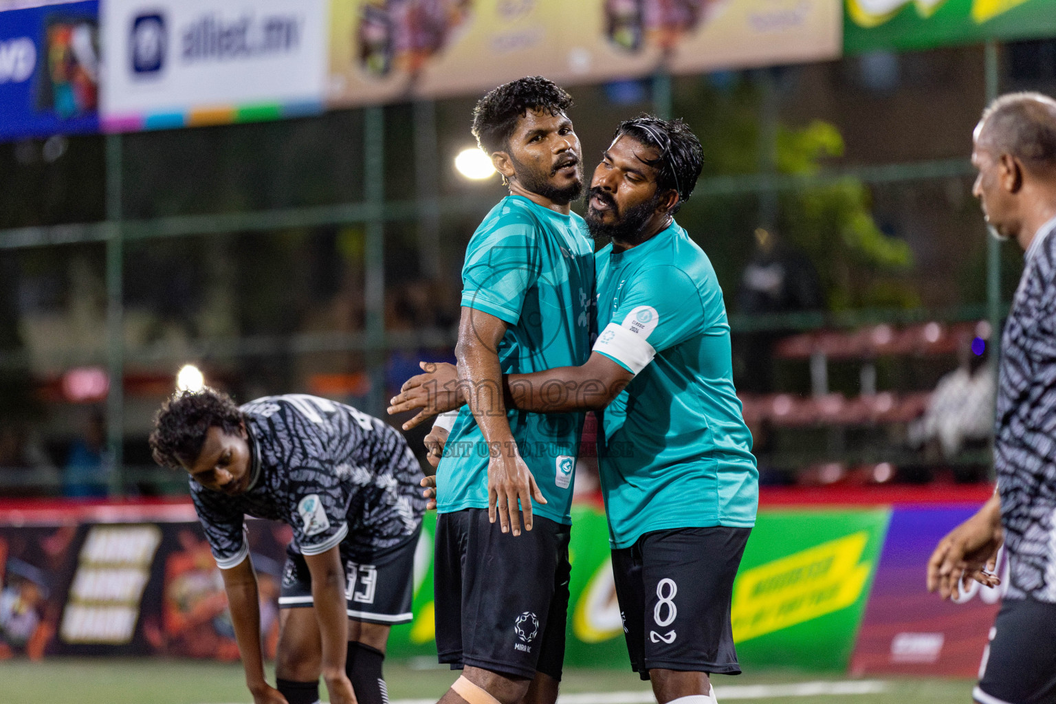 MIRA RC VS CLUB CVC in Club Maldives Classic 2024 held in Rehendi Futsal Ground, Hulhumale', Maldives on Sunday, 8th September 2024. 
Photos: Hassan Simah / images.mv