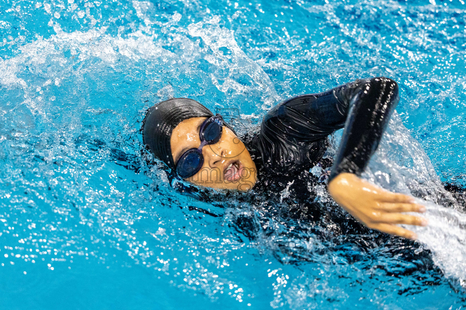 Day 1 of 20th Inter-school Swimming Competition 2024 held in Hulhumale', Maldives on Saturday, 12th October 2024. Photos: Ismail Thoriq / images.mv