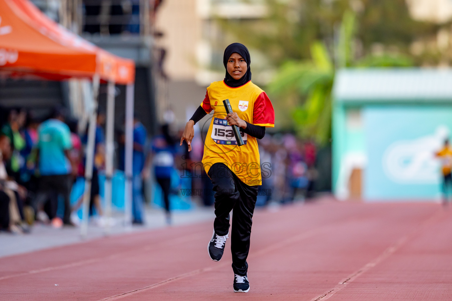 Day 4 of MWSC Interschool Athletics Championships 2024 held in Hulhumale Running Track, Hulhumale, Maldives on Tuesday, 12th November 2024. Photos by: Nausham Waheed / Images.mv