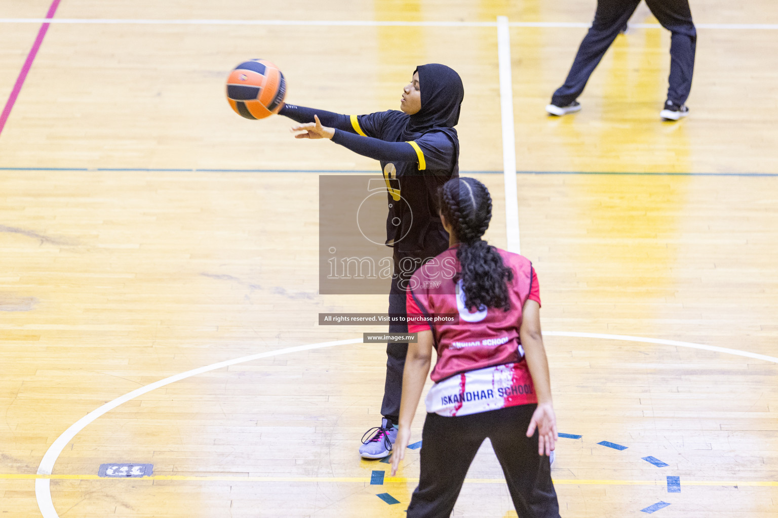 Day6 of 24th Interschool Netball Tournament 2023 was held in Social Center, Male', Maldives on 1st November 2023. Photos: Nausham Waheed / images.mv