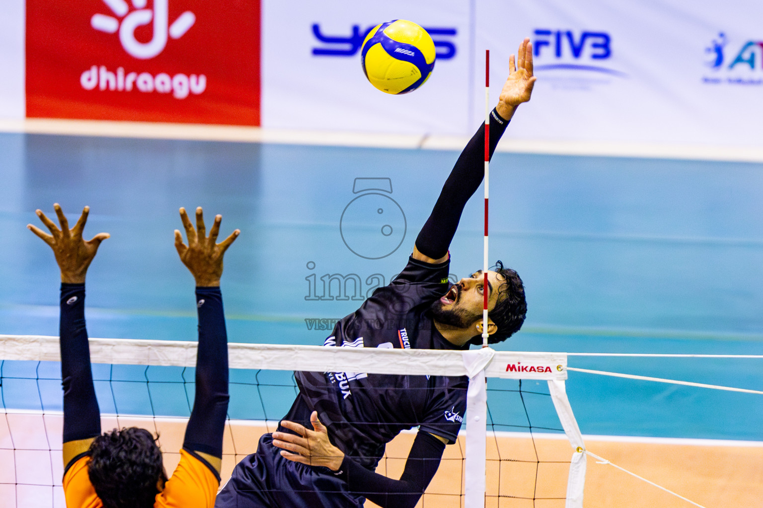 Sports Club City vs Dhivehi Sifainge Club in Semi Final of MILO VAM Cup 2024 Men's Division was held in Social Center Indoor Hall on Friday, 1st September 2024. Photos: Nausham Waheed / images.mv