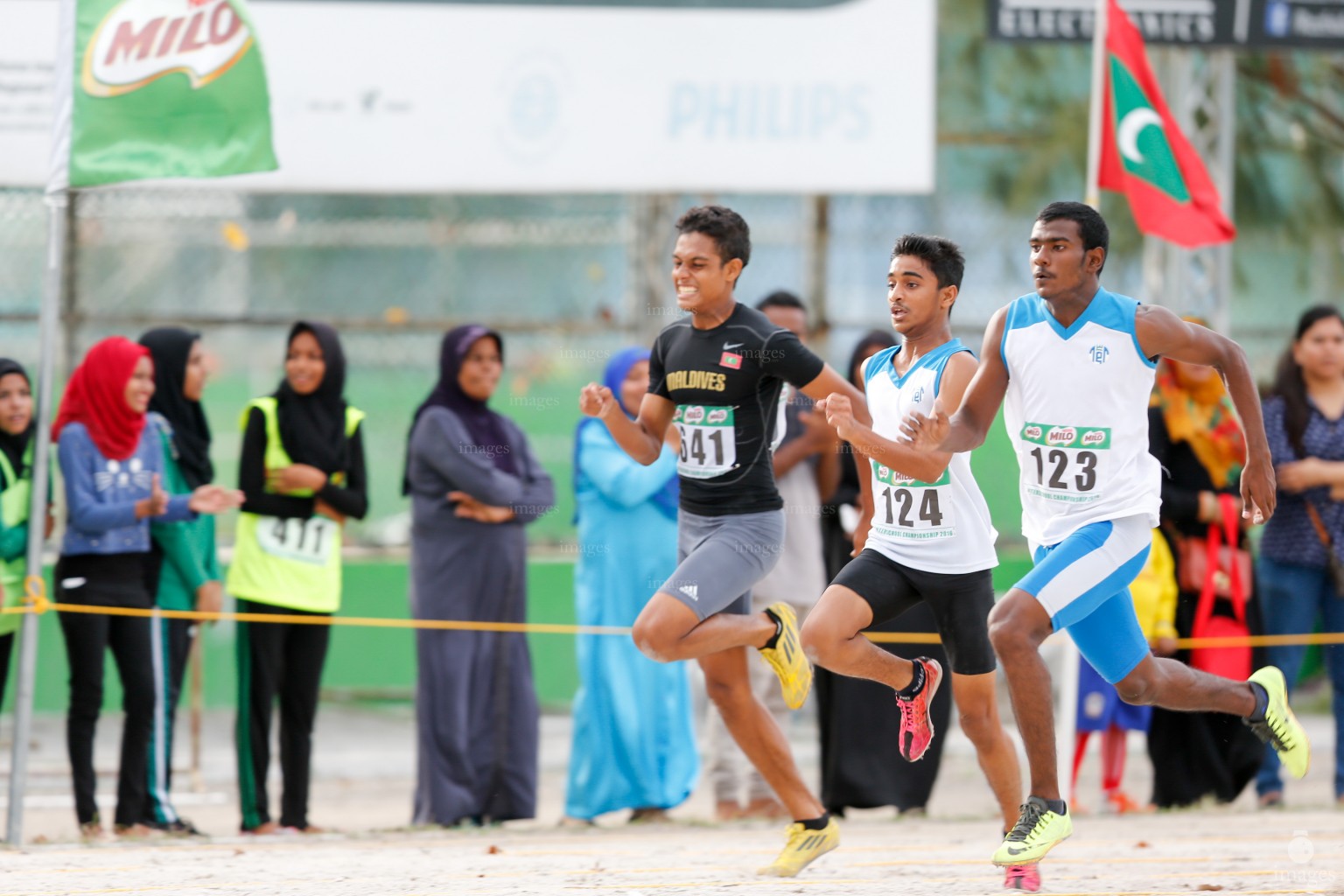 Milo Interschool Athletics Tournament in Male', Maldives, Saturday, September. 03 , 2016. (Images.mv Photo/ Hussain Sinan).