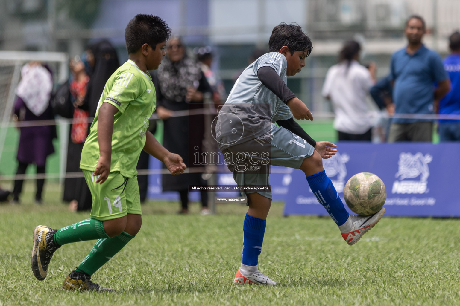 Day 1 of Nestle kids football fiesta, held in Henveyru Football Stadium, Male', Maldives on Wednesday, 11th October 2023 Photos: Shut Abdul Sattar/ Images.mv