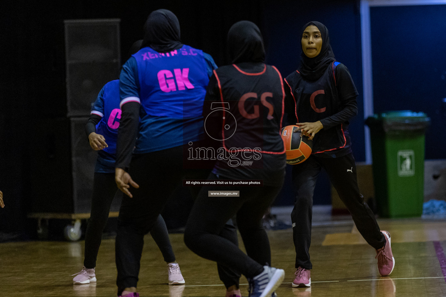 Xenith Sports Club vs Youth United Sports Club in the Milo National Netball Tournament 2022 on 18 July 2022, held in Social Center, Male', Maldives. Photographer: Shuu, Hassan Simah / Images.mv