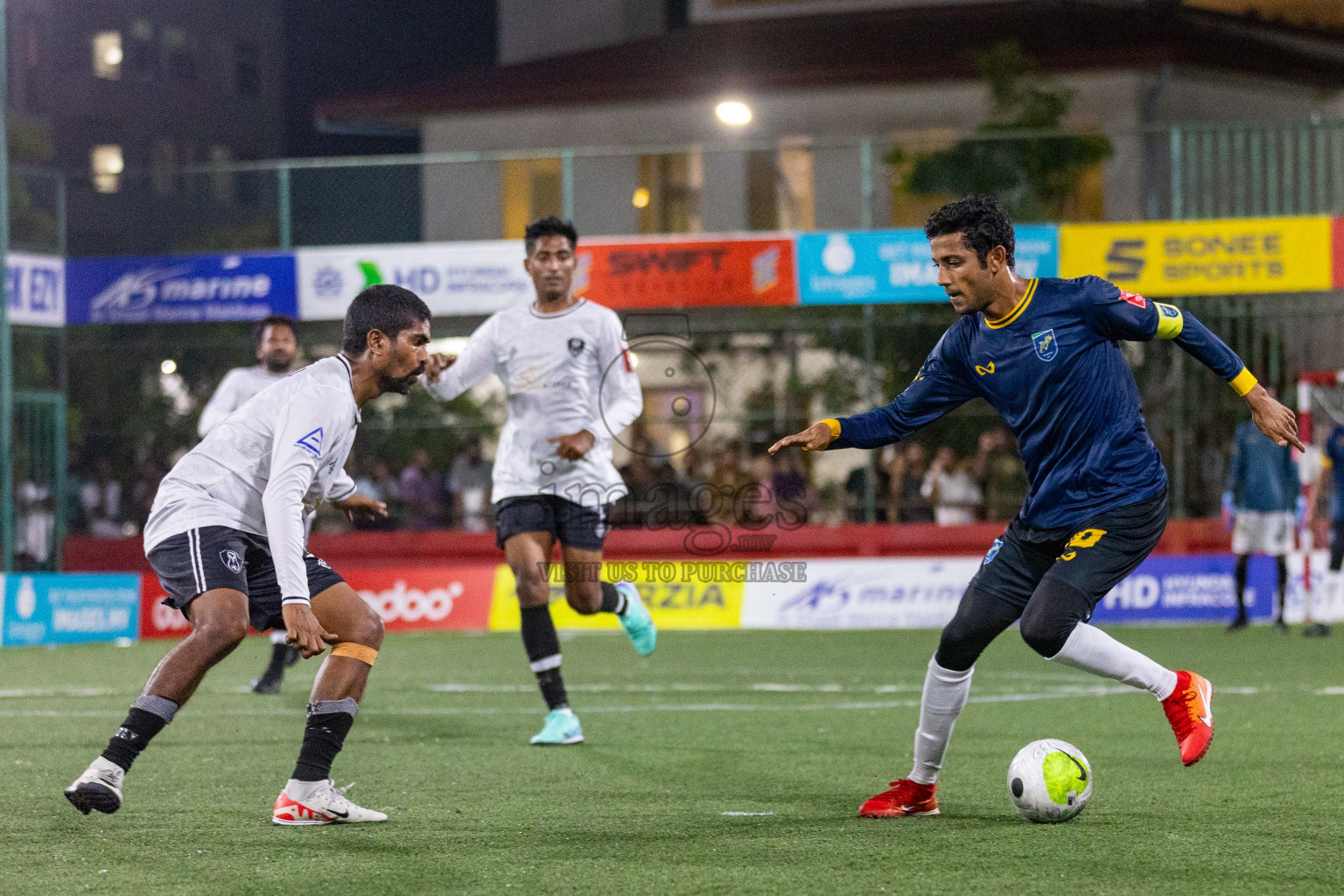 N Velidhoo vs N Miladhoo in Day 3 of Golden Futsal Challenge 2024 was held on Wednesday, 17th January 2024, in Hulhumale', Maldives
Photos: Ismail Thoriq / images.mv