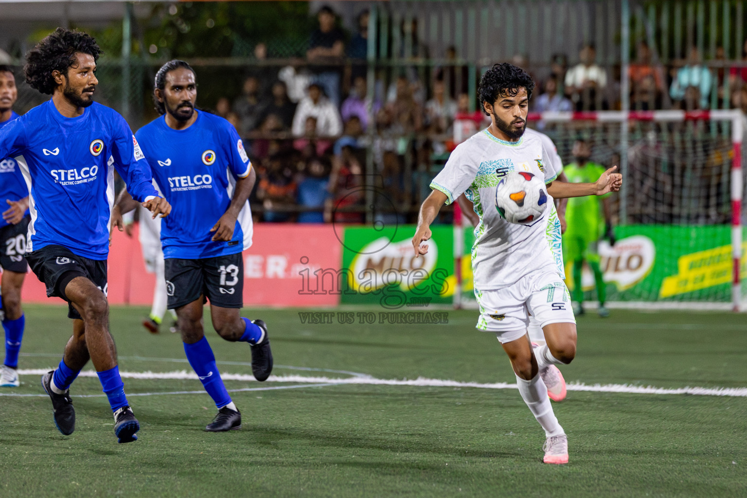 WAMCO vs STELCO RC in the Semi Finals of Club Maldives Cup 2024 held in Rehendi Futsal Ground, Hulhumale', Maldives on Monday, 14th October 2024. 
Photos: Hassan Simah / images.mv