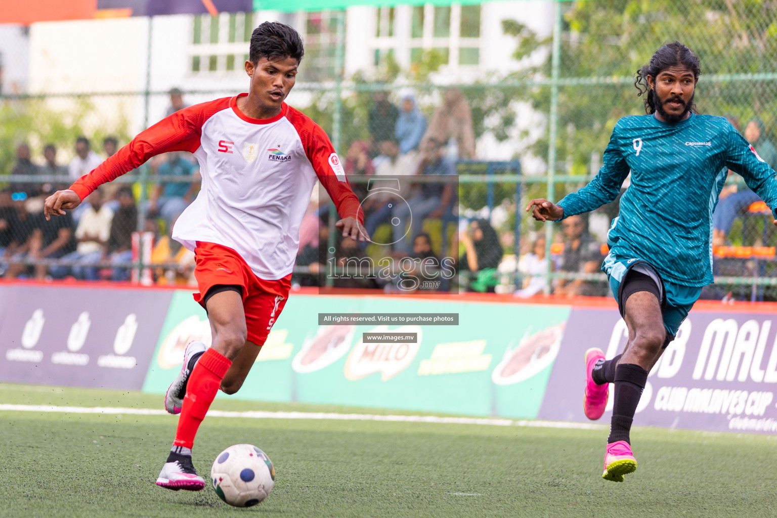 Team Fenaka vs Crossroads Maldives in Club Maldives Cup 2023 held in Hulhumale, Maldives, on Sunday, 30th July 2023
Photos: Ismail Thoriq / images.mv