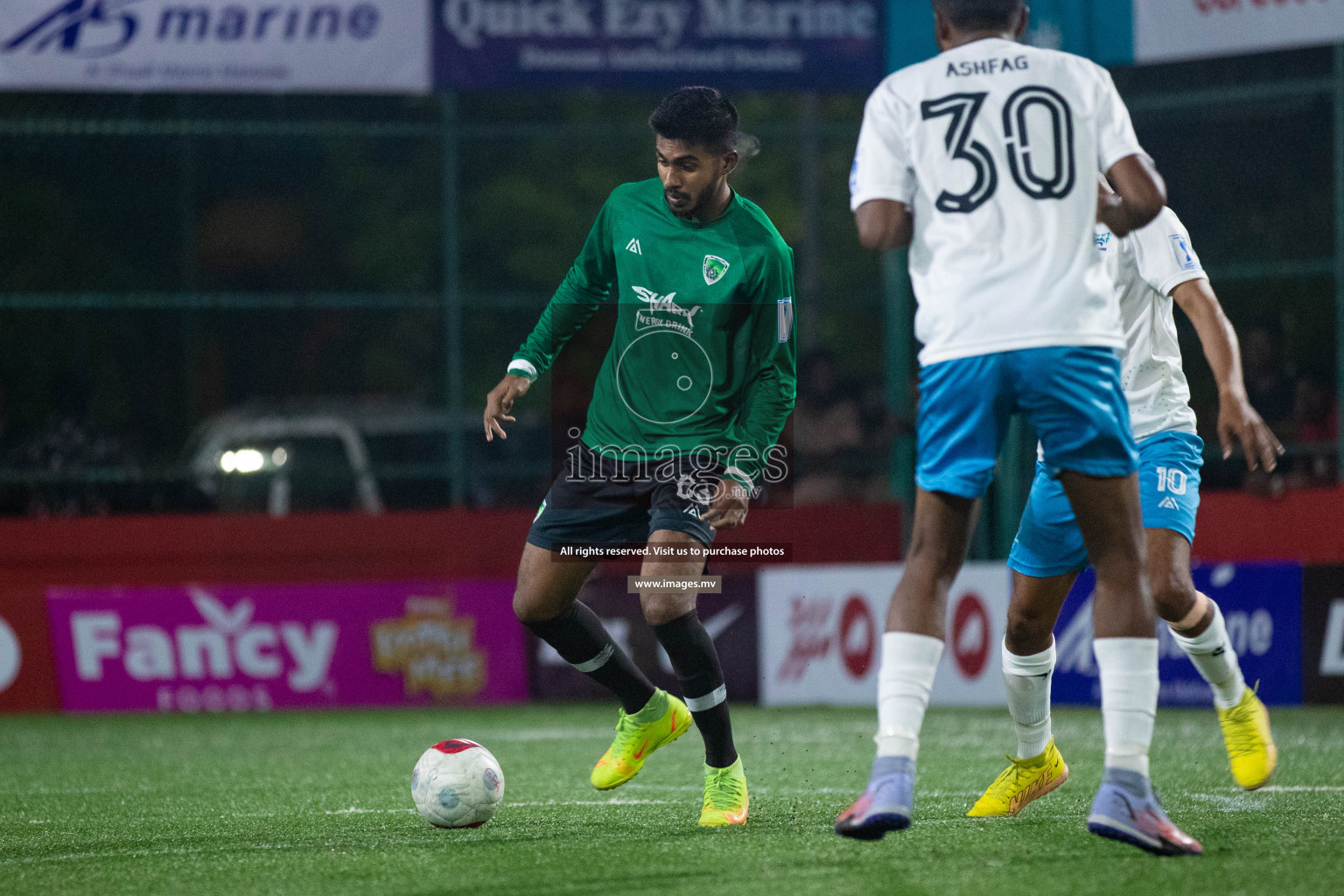 HDh. Finey vs Hdh. Makunudhoo in Day 3 of Golden Futsal Challenge 2023 on 07 February 2023 in Hulhumale, Male, Maldives