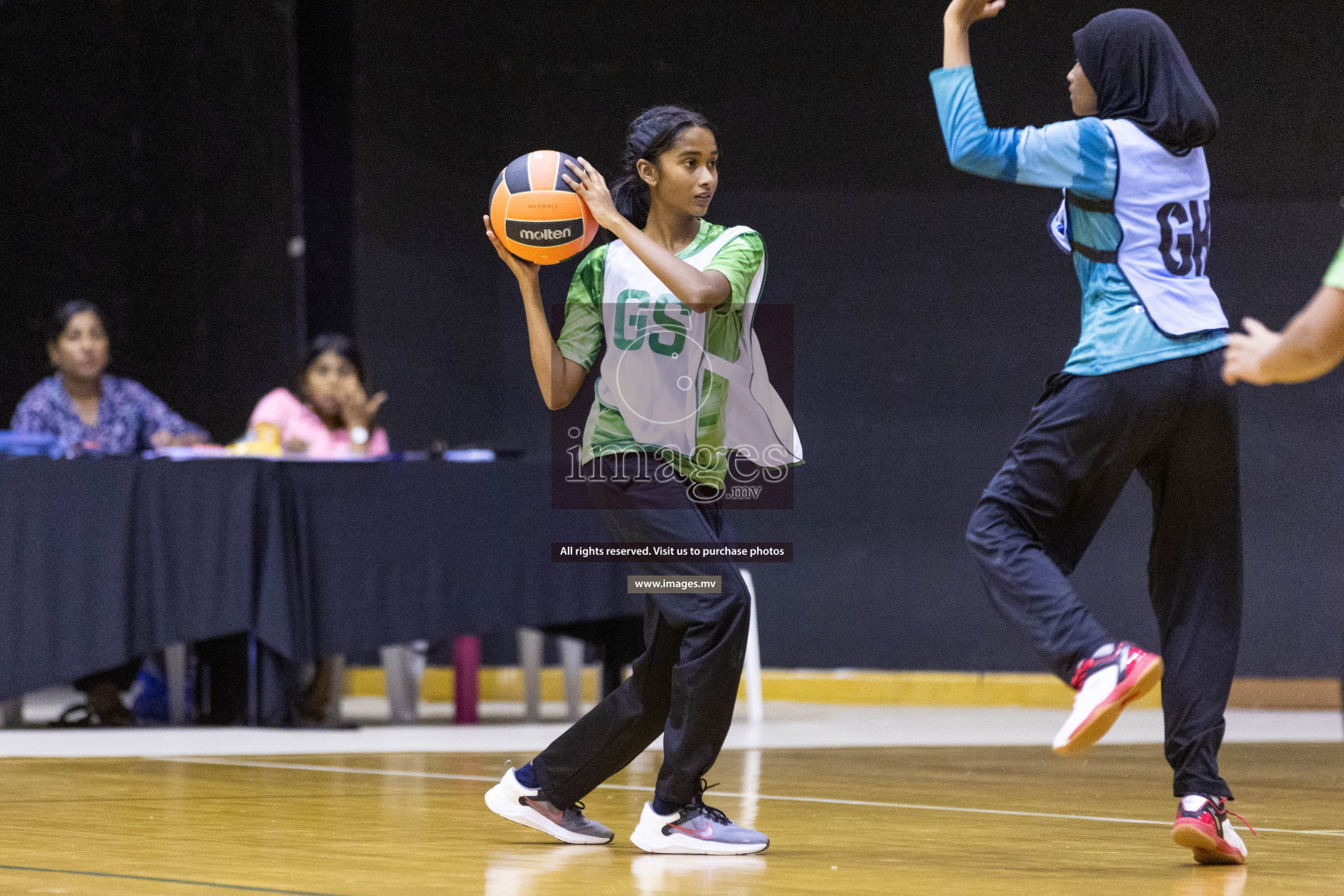 Day6 of 24th Interschool Netball Tournament 2023 was held in Social Center, Male', Maldives on 1st November 2023. Photos: Nausham Waheed / images.mv