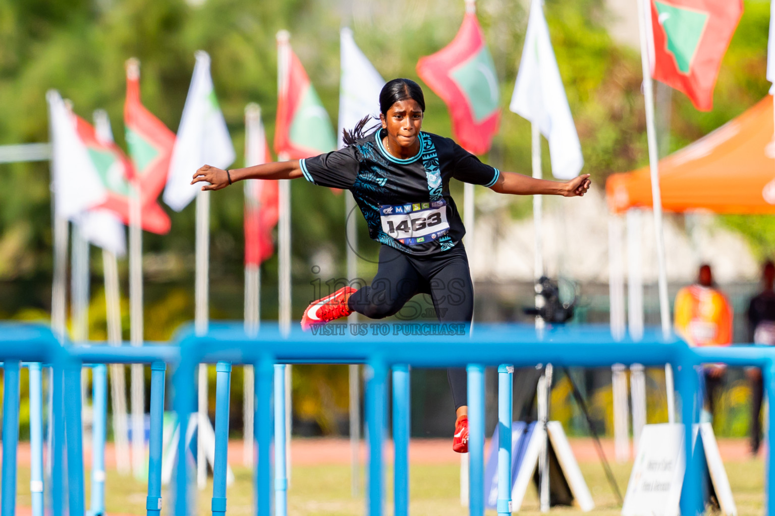 Day 4 of MWSC Interschool Athletics Championships 2024 held in Hulhumale Running Track, Hulhumale, Maldives on Tuesday, 12th November 2024. Photos by: Nausham Waheed / Images.mv