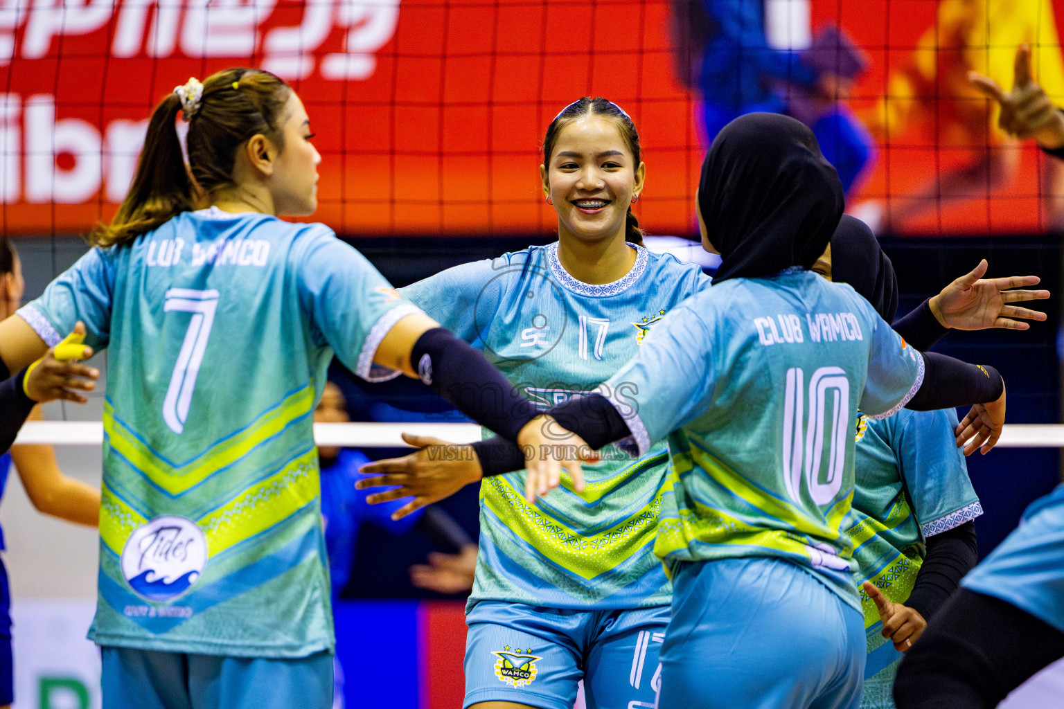 Police Club vs Club Wamco in the Final of Women's Division of National Volleyball Championship 2025 held in Male', Maldives on Sunday, 4th May 2025 at Social Center Indoor Hall Photos By: Nausham Waheed / images.mv
