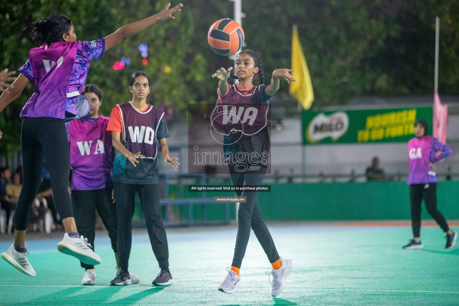 Day 5 of 20th Milo National Netball Tournament 2023, held in Synthetic Netball Court, Male', Maldives on 3rd  June 2023 Photos: Nausham Waheed/ Images.mv