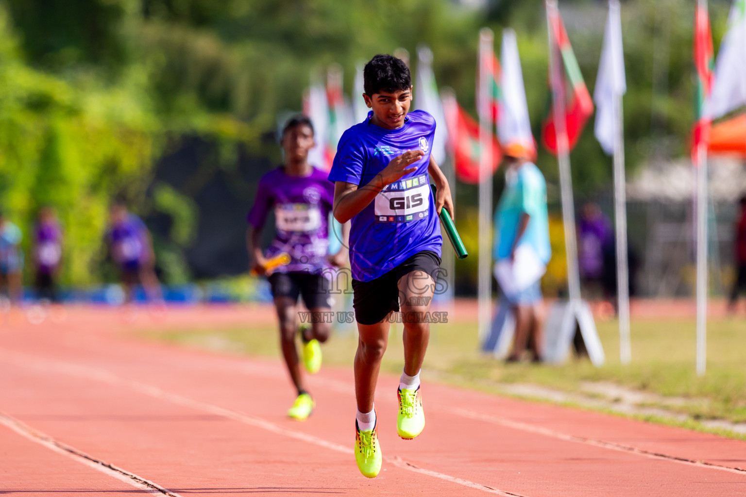 Day 6 of MWSC Interschool Athletics Championships 2024 held in Hulhumale Running Track, Hulhumale, Maldives on Thursday, 14th November 2024. Photos by: Nausham Waheed / Images.mv