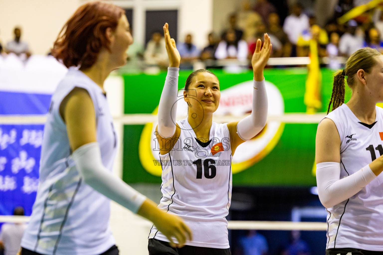 Kyrgyzstan vs Sri Lanka in Final of CAVA U20 Woman's Volleyball Championship 2024 was held in Social Center, Male', Maldives on 23rd July 2024. Photos: Nausham Waheed / images.mv