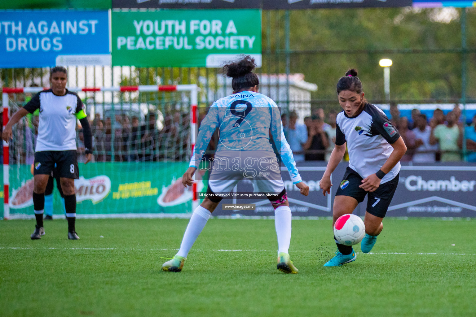 MPL vs DSC in Eighteen Thirty Women's Futsal Fiesta 2022 was held in Hulhumale', Maldives on Monday, 17th October 2022. Photos: Hassan Simah, Mohamed Mahfooz Moosa / images.mv