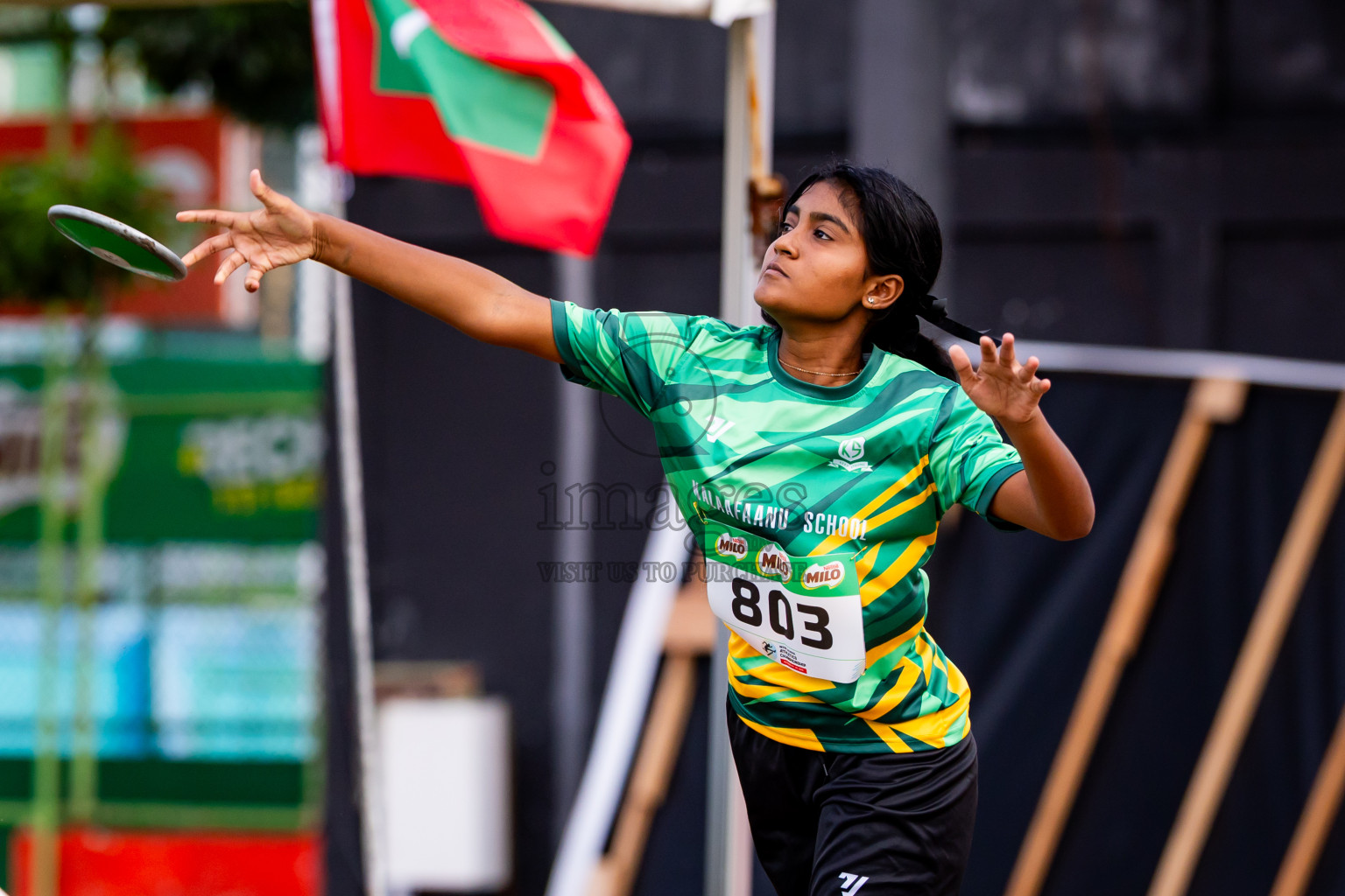 Day 6 of Inter-school Athletics Championship 2025 held in Ekuveni Synthetic Track, Male', Maldives on Sunday, 12th October 2025. Photos by: Nausham Waheed / Images.mv