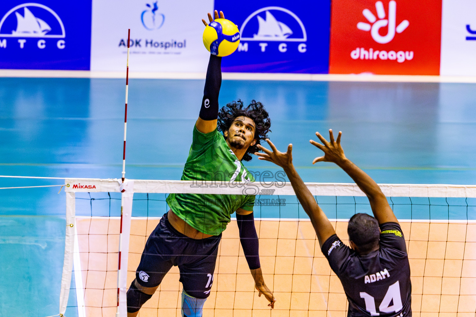 Day 2 of MILO VAM Cup 2024 Men's Division was held in Social Center Indoor Hall on Tuesday, 29th October 2024. Photos: Nausham Waheed / images.mv