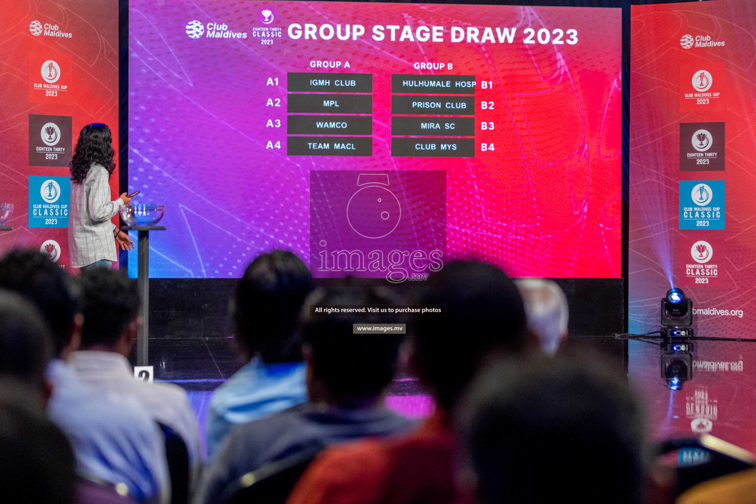 Draw ceremony of Club Maldives 2023 was held on Thursday, 6th July 2023 at PSM Studio in Male', Maldives.  Photos: Ismail Thoriq / images.mv