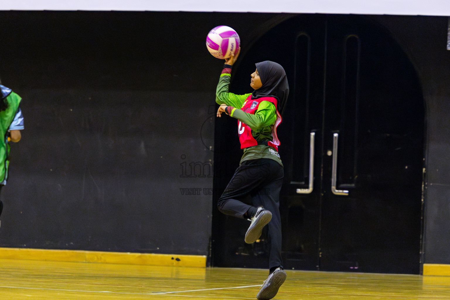 Fiontti Sports Club vs High Flyers U13 Finals of 3rd Netball Junior Championship, held at Social Center on Saturday, 25th January 2025 . Photos: Nausham Waheed / images.mv
